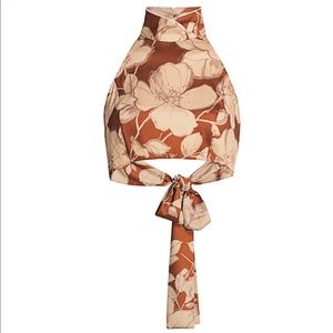 🤩Floral Cropped Halter Top 🤩